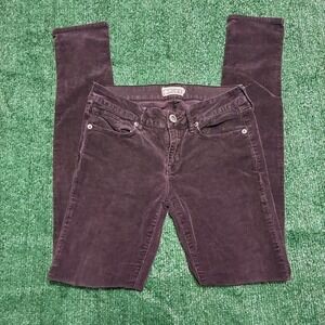 Y2K Women's Roxy Burgundy corduroy skinny jeans